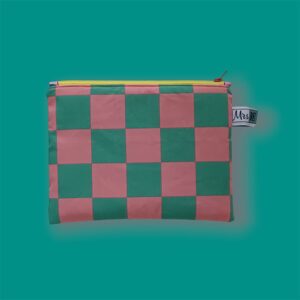 Make-uptas Coated Katoen Roze Groen