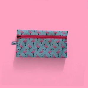 etui coated katoen flamingo
