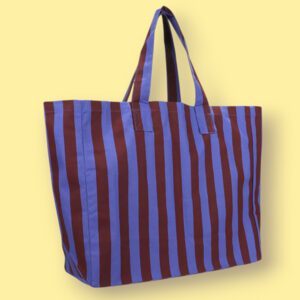 Katoenen shopper XL streep