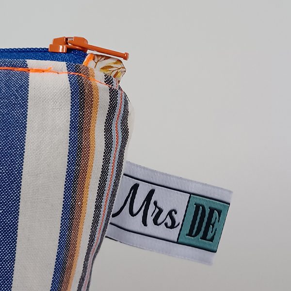 Toilettas Katoen Streepgordijn detail