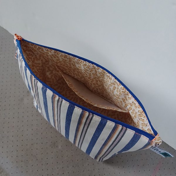 Toilettas Katoen Streepgordijn voering