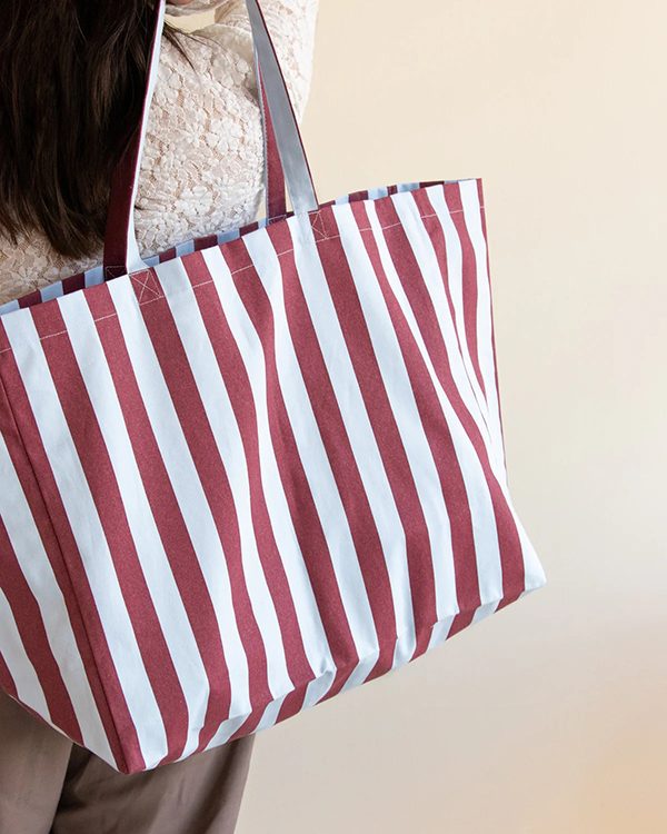 Canvas Strandtas Streep