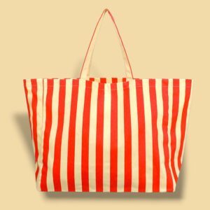 Strandtas Streep XL katoen