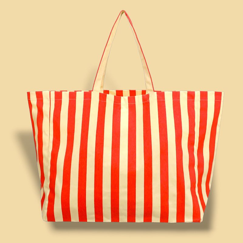 Strandtas Streep XL katoen