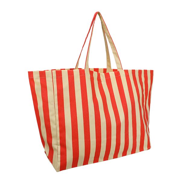 strandtas streep katoen XL
